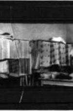 View of an school room with linens and basakets.