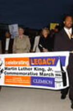 Clemson University students and school officials march in recognition of the Martin Luther King, Jr. holiday.