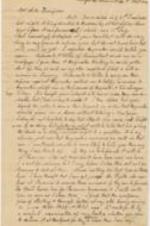 A letter to Seth Thompson from John Brown describing his legal troubles. 3 pages.