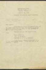 Correspondence between Mrs. L. B. Hope and Mrs. L .D. Shivery regarding holiday greetings and a special meeting. 1 page.