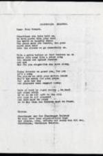 Copy of the lyrics to a song about the Chautauqua Circle.