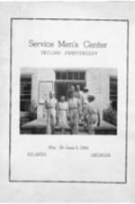 Anniversary program for the Service Men's Center, a recreation program for service men and women stationed in and near Atlanta, Georgia.