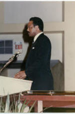 Reverend Jesse Jackson speaks during an event celebrating Joseph E. Lowery's 40th anniversary as a Methodist minister.