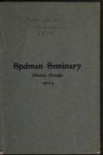 Spelman Seminary Catalog 1903-1904