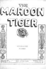 The Maroon Tiger, 1930 March 1