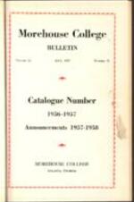 Morehouse College Catalog 1956-1957, Announcements 1957-1958, May 1957