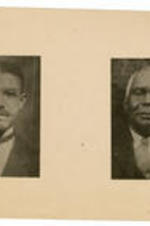 Portraits of two men. Written on verso: J. H. Gadson for President of Bryant Theological Seminary.