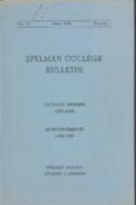 Spelman College Bulletin 1957-1958