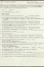 A questionnaire for the residents of Vine City in Atlanta Georgia. The questionnaire outlines living conditions, family structure, education, health, income, and employment.