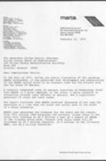 A letter from Daniel B. Pattillo, the chairman of the MARTA Board of Directors, to Milton Farris, chairman of the Fulton County Board of Commissioners, regarding the benefits to Atlanta and Georgia from MARTA construction spending. 7 pages.