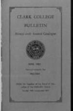 The Clark College Bulletin: Ninety-sixth Annual Catalogue, Announcements for  1963-1964