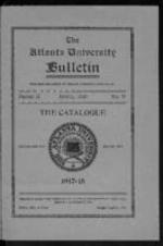 The Atlanta University Bulletin (catalogue), s. II no. 31:1917-1918