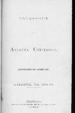 Catalogue of Atlanta University, 1872-73