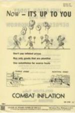 Flyer urging concern of inflation and how it can lead to an economic depression. 2 pages.