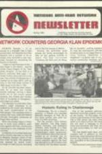 The Spring 1982 issue of the National Anti-Klan Network Newsletter. 10 pages.