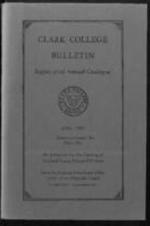 The Clark College Bulletin: Eighty-third Annual Catalogue, Announcements for  1950-1951