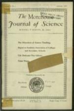 Morehouse College Journal of Science, vol.5 no.1, January 1931