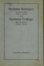 Spelman Seminary Catalog 1923-1924