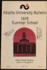 The Atlanta University Bulletin (catalogue), s. III no. 181: Summer School, March 1978