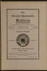 The Atlanta University Bulletin (newsletter), s. II no. 26: Cyrus W. Francis, January 1917