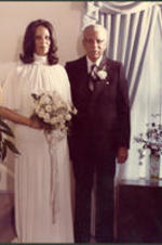 Aurelia Erskine Brazeal with her father, Brailsford R. Brazeal, on her wedding day to Dennis Doolin.