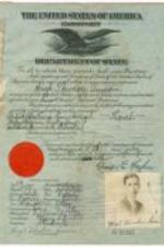 A passport for Hugh Theodore Inman.