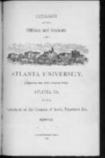 Catalogue of the Officers and Students of Atlanta University, 1901-02