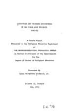 Activities and problems encountered in two field work projects 1961-63, 1963