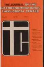 The Journal of the Interdenominational Theological Center, Vol. IX No. 1-2 Fall 1981