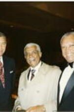 Johnny Parham, Otis Moss, and an unidentified man at the Atlanta Student Movement 20th anniversary event.