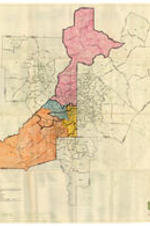 Detailed base map of the Atlanta regions census tracts with Fulton County color coded.