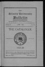 The Atlanta University Bulletin (catalogue), s. II no. 74:1927-28