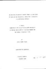 An analysis of Georgia's energy demand (a case study of gasoline and residential demand for electricity): a quantitative approach, 1985