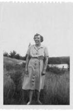 Portrait of a woman. Written on verso: Ruth McLaren-D.F.O class-First Methodist church Buffalo N.Y. Taken in Baysville, Ontario Canada- Sept. 4, 1949.