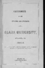 Catalogue of the Officers and Students of Clark University, 1885-1886