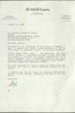 A letter from Carl Ware, the Senior Vice President for Corporate External Affairs at the Coca-Cola Company, to Joseph E. Lowery congratulating Lowery on forty years of service in Christian ministry. 1 page.