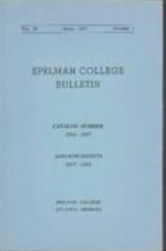 Spelman College Bulletin 1956-1957