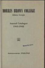 Morris Brown College Catalog 1941-1942