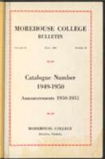 Morehouse College Catalog 1949-1950, Announcements 1950-1951, May 1950
