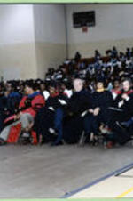 Professors, graduates, and the general public attend the I.T.C. graduation ceremony.