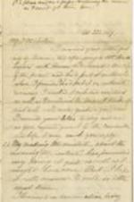 A letter from D. E. Henderson to Mr. Strother recounting the events of John Brown's raid on Harpers Ferry. 3 pages.