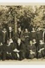 Written on verso: Clark Faculty and Dr. Olsan, C.L. Harper, (Color Slide), Mrs. James P. Brawley, (Commencement 1936).