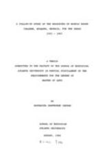 A follow-up study of the graduates of Morris Brown College, Atlanta, Georgia, for the years 1953 - 1963, 1966