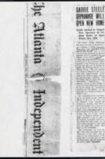 A news article announcing the opening of the new orphanage in the Pittsburgh neighborhood in Atlanta, inviting the public to come visit the new facility.