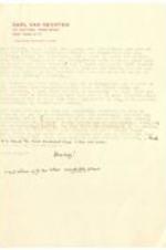 Correspondence from Carl Van Vechten to Harold Jackman regarding a collection of letters.
