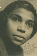 Portrait of Marian Anderson.