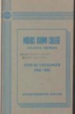 Morris Brown College Catalog 1954-1955
