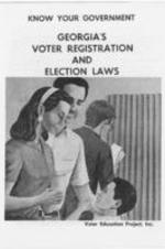A booklet from the Voter Education Project explaining how to register to vote in Georgia and keep their registration valid. The information also covers the process of voting at the polling place.