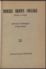 Morris Brown College Catalog 1943-1944