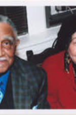 Joseph and Evelyn Lowery pose for a photo during an event at St. Sabina Church in Chicago, Illinois.